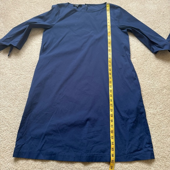 Lafayette 148 Blue Dress Tie Sleeves Modest Church Office - Picture 9 of 9